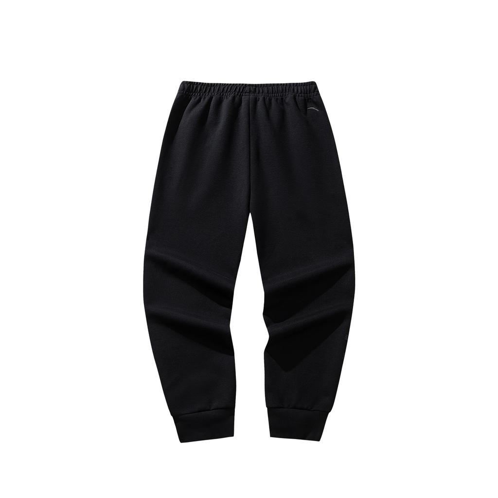 Anta Basketball Series Long Pants Spring 2026 Knitted Sports Pants Men bottoms Basic-Black 952611302-2
