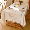 High-End Atmosphere Amazon Light Luxury Embroidered Tablecloth Retro American Decorative Rectangular Table Cloth