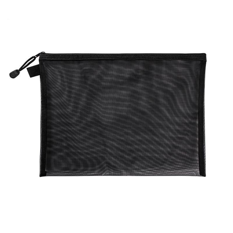 Nylon Mesh File Bag, A4 A5 A6 Transparent Zipper Test Paper Information Bag Office Student Pen Bag Subject Bag Puzzle Storage Bag