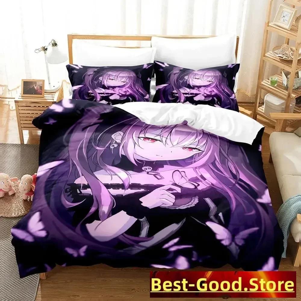 Vtuber Hololive Uruha Rushia Bedding Set Single Twin Full Queen King Size Bed Set Adult Kid Bedroom Duvetcover Sets Anime