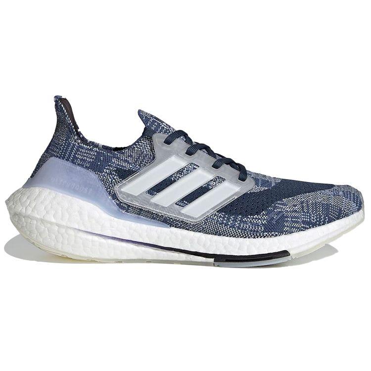 adidas UltraBoost 21 Sashiko Herren-Sneaker Blau Crew-Blau Wolken-Weiß FX7729