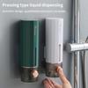 Manual Wall-Mounted Soap Dispenser Household Hand Sanitizer Box Punch-Free Bathroom Shower Gel Press Box Bathroom Accessories