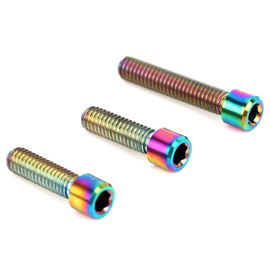 3 Pcs Alloy Steering Stem Handlebar Rear Screws Set for Road Accessories