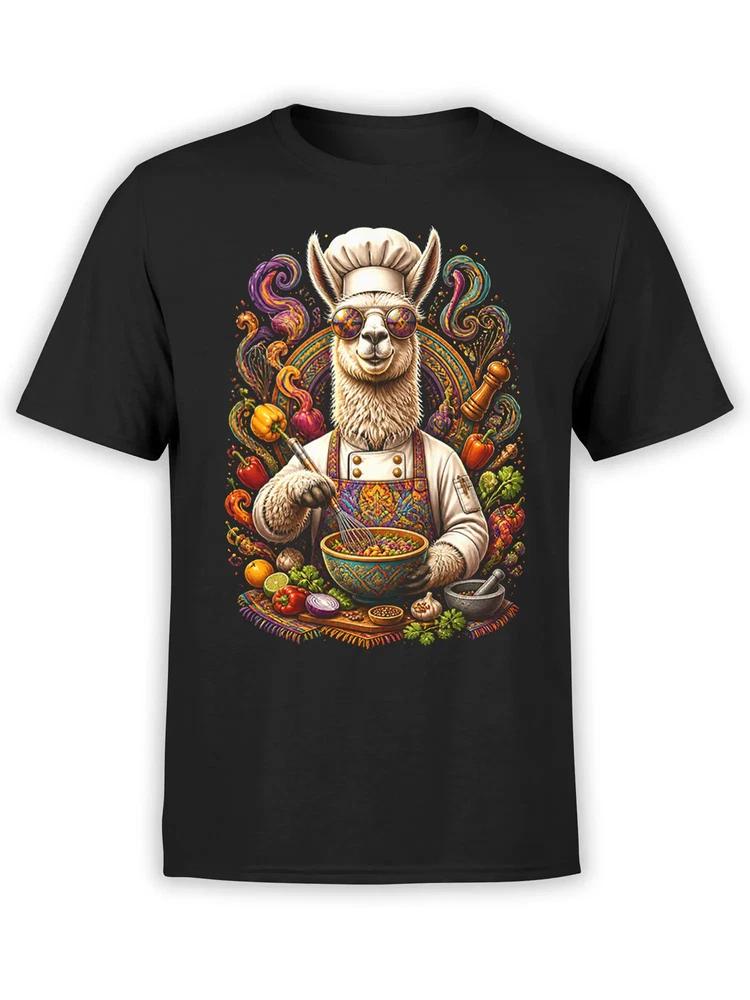 Groovy Llama Chef TShirt Unisex S