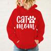 New Fashion Cat Mom Printed Hoodie Women Men Autumn Winter Warm Sweatshirt Hip Hop Harajuku Streetwear Long Sleeve Pullover