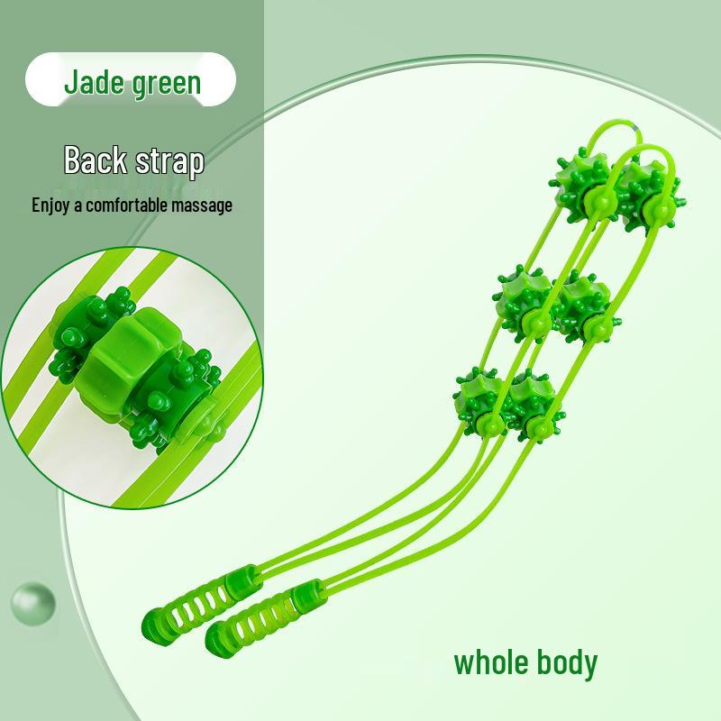 Manual Back and Shoulder Massager: Neck, Spine, and Meridian Relief Roller