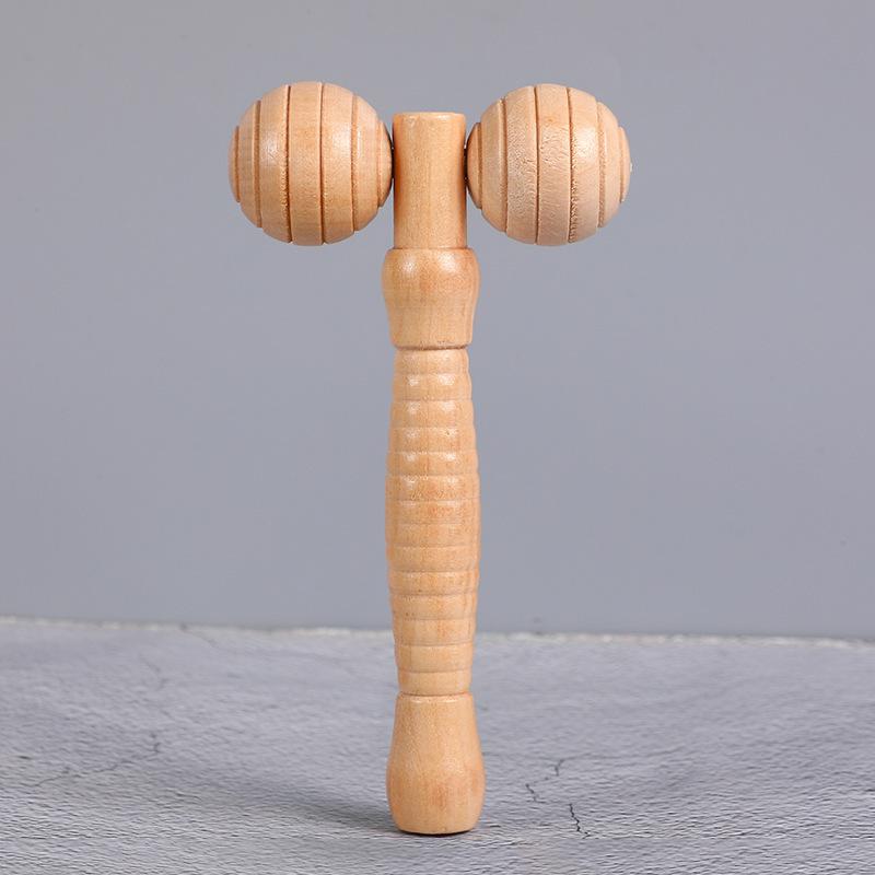 Handmassagegerät aus Holz: Entspannungstool für Füße, Nacken, Schultern, Gesicht und Taille