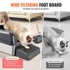 6 in Deep Cat Litter Box Odor-Free Litter Box with Filtering Foot Board