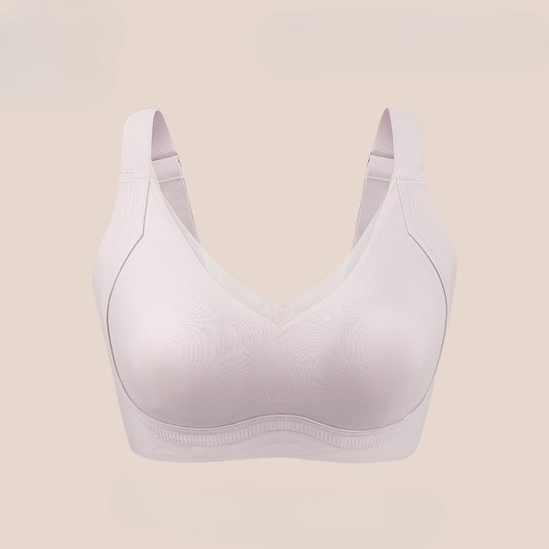 Big Breasts Look Small Nude and Comfortable Bra Seamless No-rims Breast-locking and Fat-locking Underwear