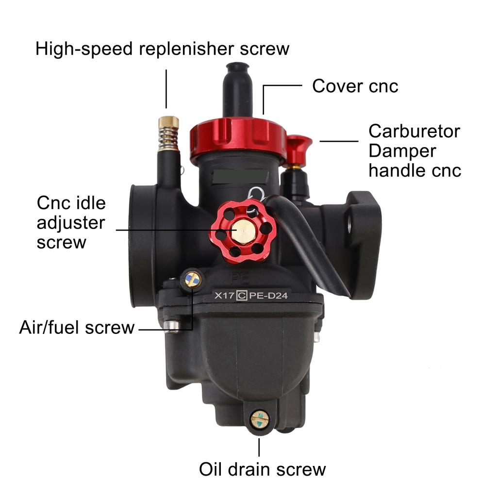 Vergaser Carb 24mm für 140cc-150cc Motorrad, Dirtbike, ATV, Go-Karts