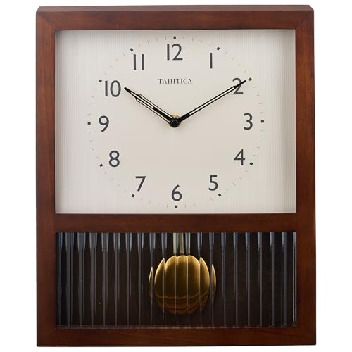 TAHITICA Деревянные настенные часы, Маятниковые часы, Настольные часы, Ретро-настенные часы, Простая деревянная рама, Современные, Тихие, Декор интерьера, Подарок, Подарок на новоселье