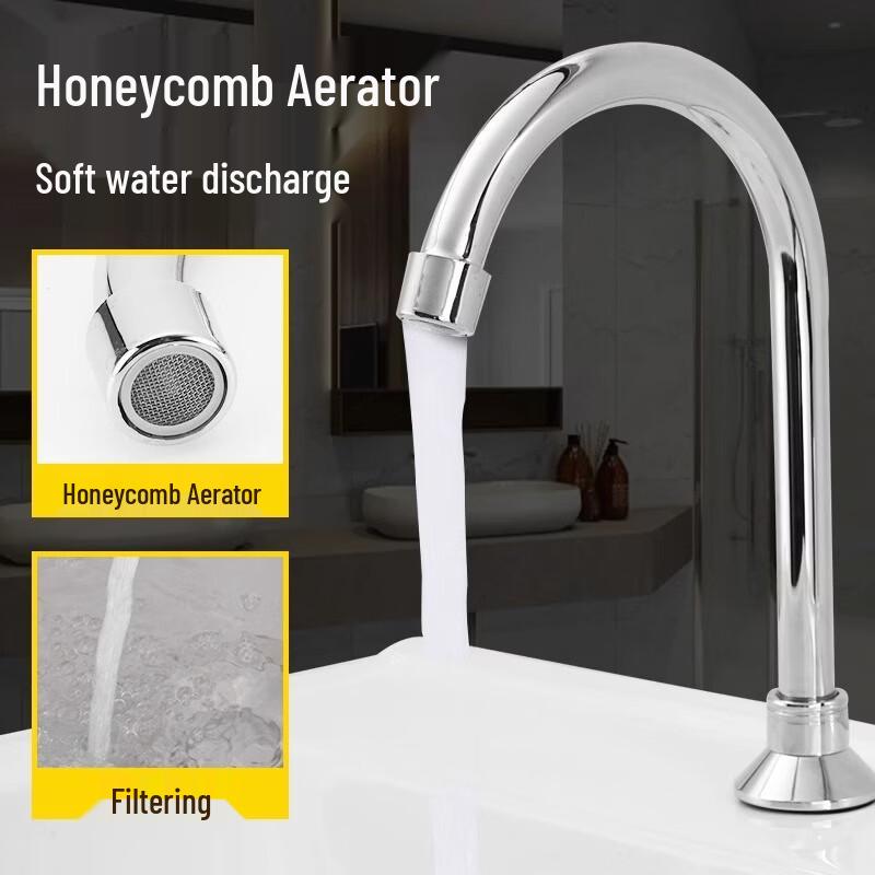 OEING Wall-Mounted Hot Water Foot Pedal Faucet Set