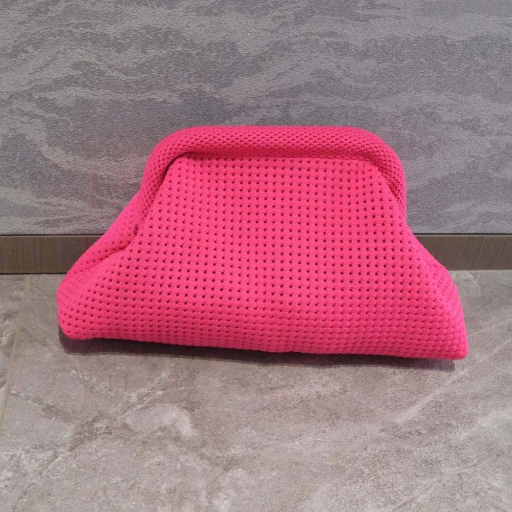 Weiche Sommer Strand Clutch Tasche Polyester Hohl Ausgestanzte Beutel Aufbewahrungstasche Kleine Häkel Handtasche Täglich