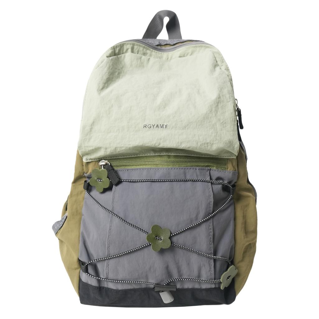 Schoolbag Small backpack Splicing Contrast color Picnic bag Outdoor sports backpack Light commuter bag Student small schoolbag