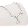 Bamboo water drop necklace female niche design sense versatile Chinese style high sense fashion collarbone chain