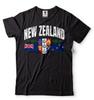 Neuseeland Unisex Shirt Neuseeland Länderflagge Logo Shirt Neuseeland Shirt
