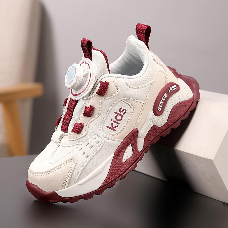 2025 new warm children's shoes boys' shoes autumn and winter girls' sports shoes medium and older children's non-slip running shoes