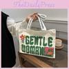 Yet Stylish Casual Canvas Tote Bag With Beautiful Letter Prints And Soft Structure Medium