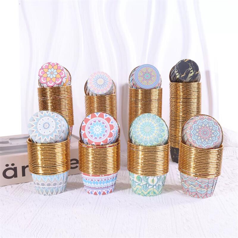Pabei Bohemian Pattern Baking Cake Paper Cups