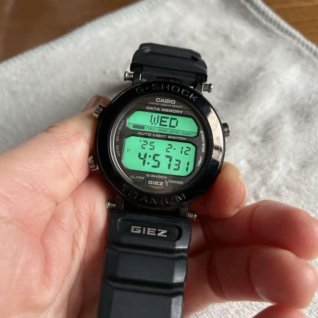 

[Б/У] G-SHOCK GS-100 GIEZ Титан CASIO Заменена батарейка