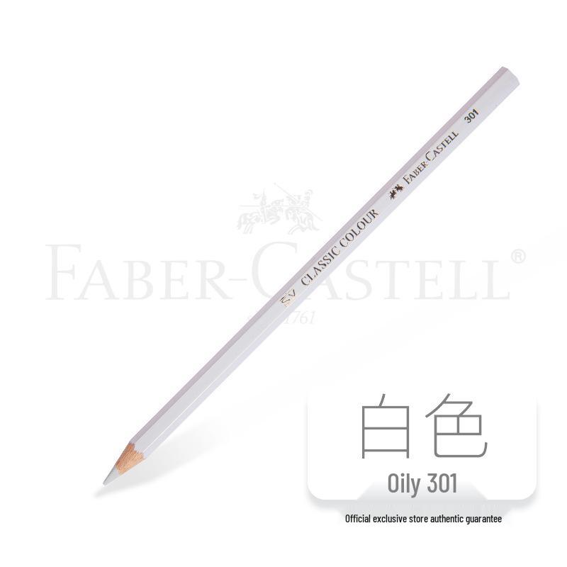 Faber-Castell Art Oil-Based Colored Pencils Set - Red, White, Black, and 60 Single and Complementary Colors.