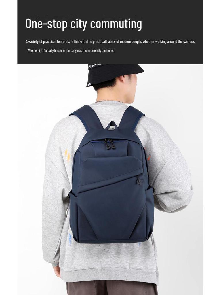 Stylish & Versatile Men's Backpack with Logo - Perfect for College Students
