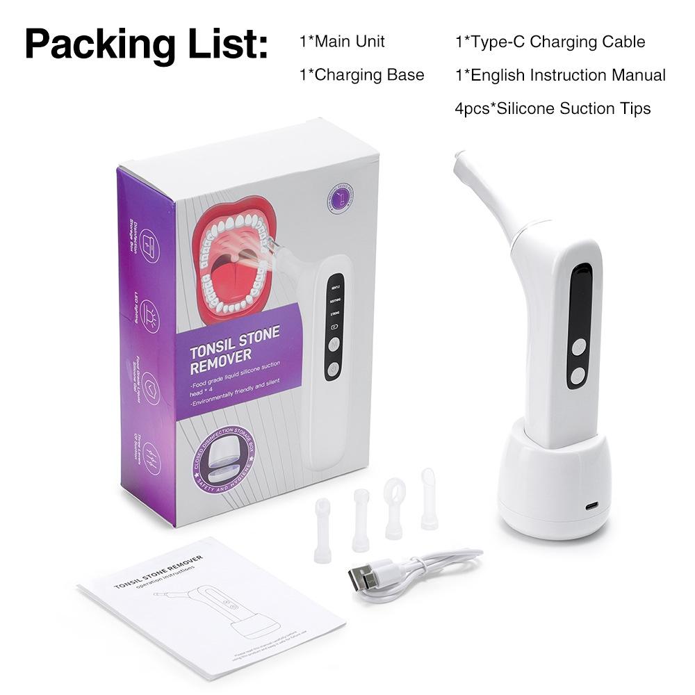 

Электрическое устройство для отсасывания камней, устройство для удаления камней из миндалин, чистка полости рта в домашних условиях One Size