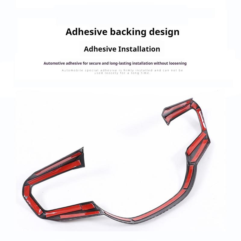 ABS Carbon Fiber For BMW 5 Series G60 2025-2025 Car Styling Steering Wheel Frame Decoration Cover Trim Interior Accessories