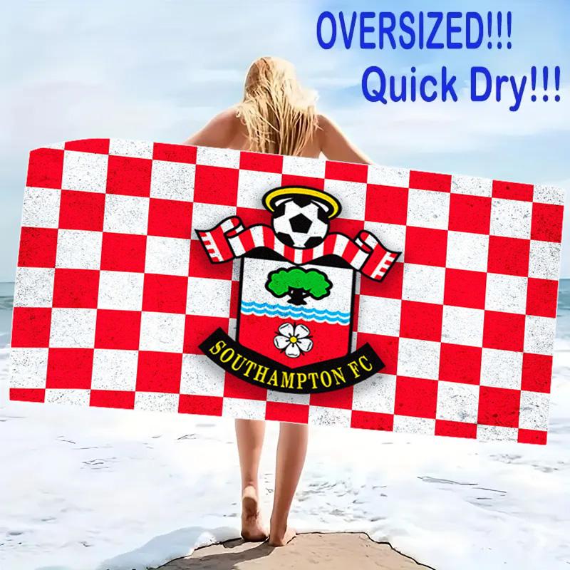 Southampton Fc Print Beach Towel, Large Soft Quick Dry Towel for Beach Camping Swimming