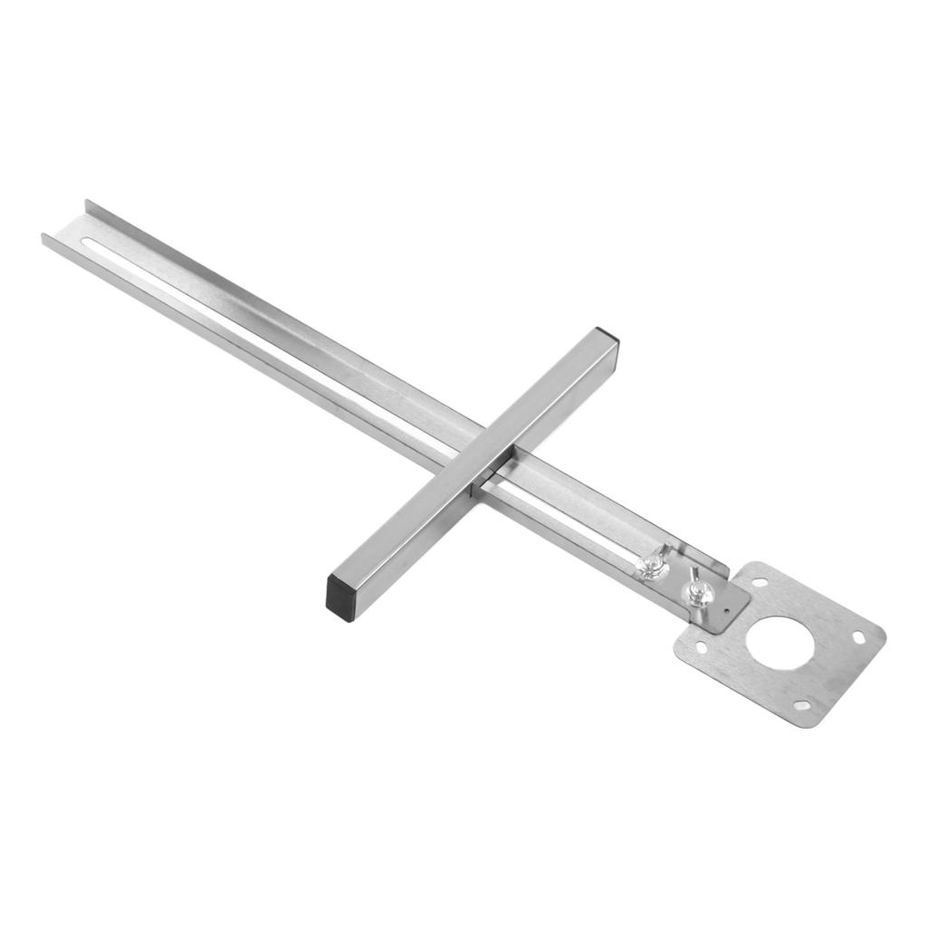 Woodworking Circle Cutting Jig Alloy Steel Easy Operation Circle Cutter Trimming Guide Silver
