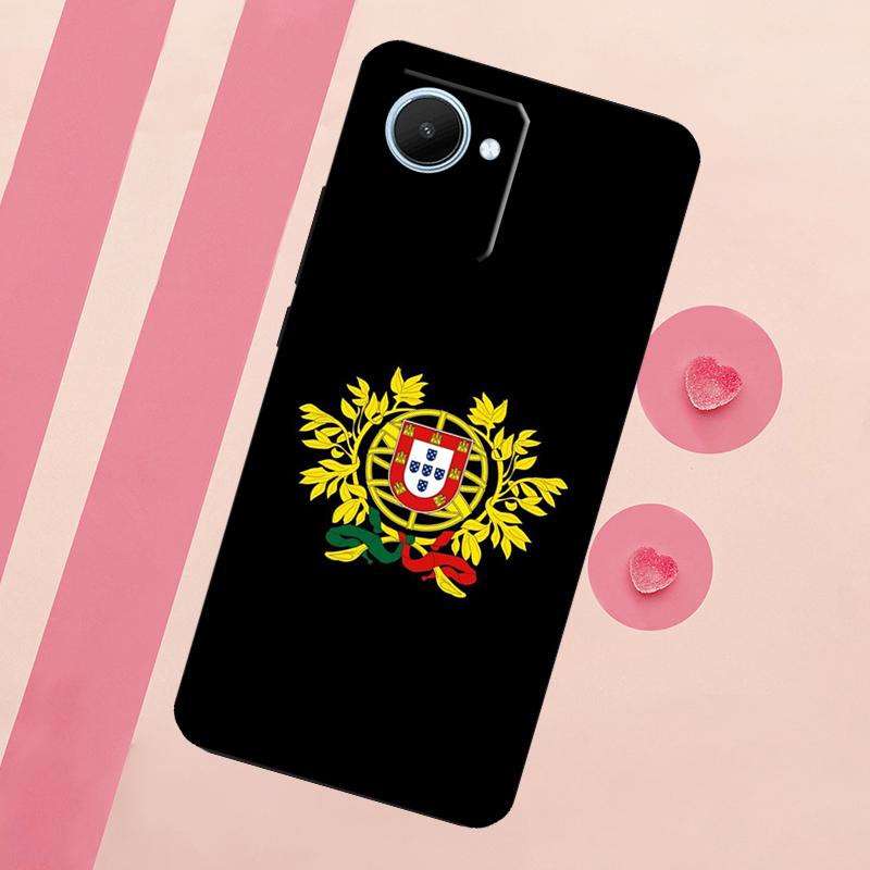 Portugal Flag For Realme C71 C55 C53 C67 C75 C61 C33 C63 C51 C65 10 11 12 13 14 15 Pro Plus GT7 Pro Case Realme C53