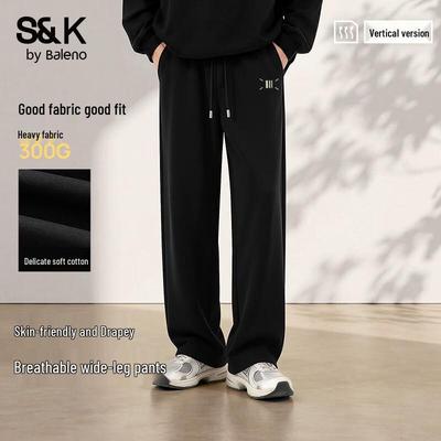 Baleno S&K Men's Knit Wide-Leg Casual Pants