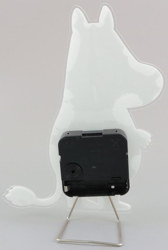 Sunfarm Moomin Silhouette Wire Stand Mini Table KC5083 Clock, Moomin, White,