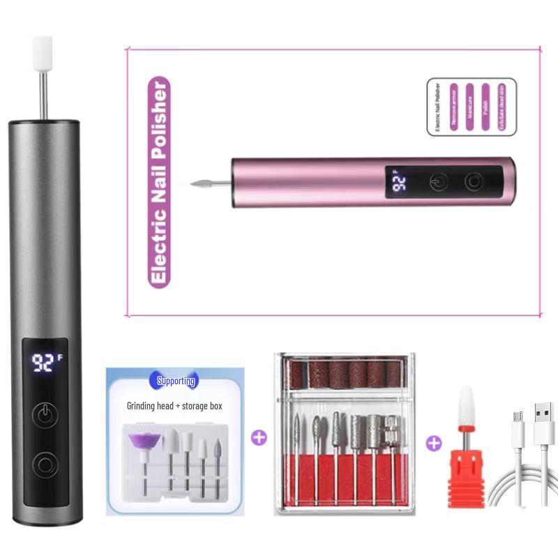 2025 USB Rechargeable Electric Nail Grinder & Engraving Pen with Digital Display and Aluminum Alloy Build