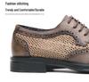 Men's Summer Mesh Leather Brogue Shoes: Casual, Business, British Style, Lace-Up, Wedding-Ready