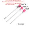 3Pcs/Set Muddler Poke Needle Spoon Tool Set for Beads Professional Silicone UV Resin Mold Epoxy Jewelry Making Nail Art Tools