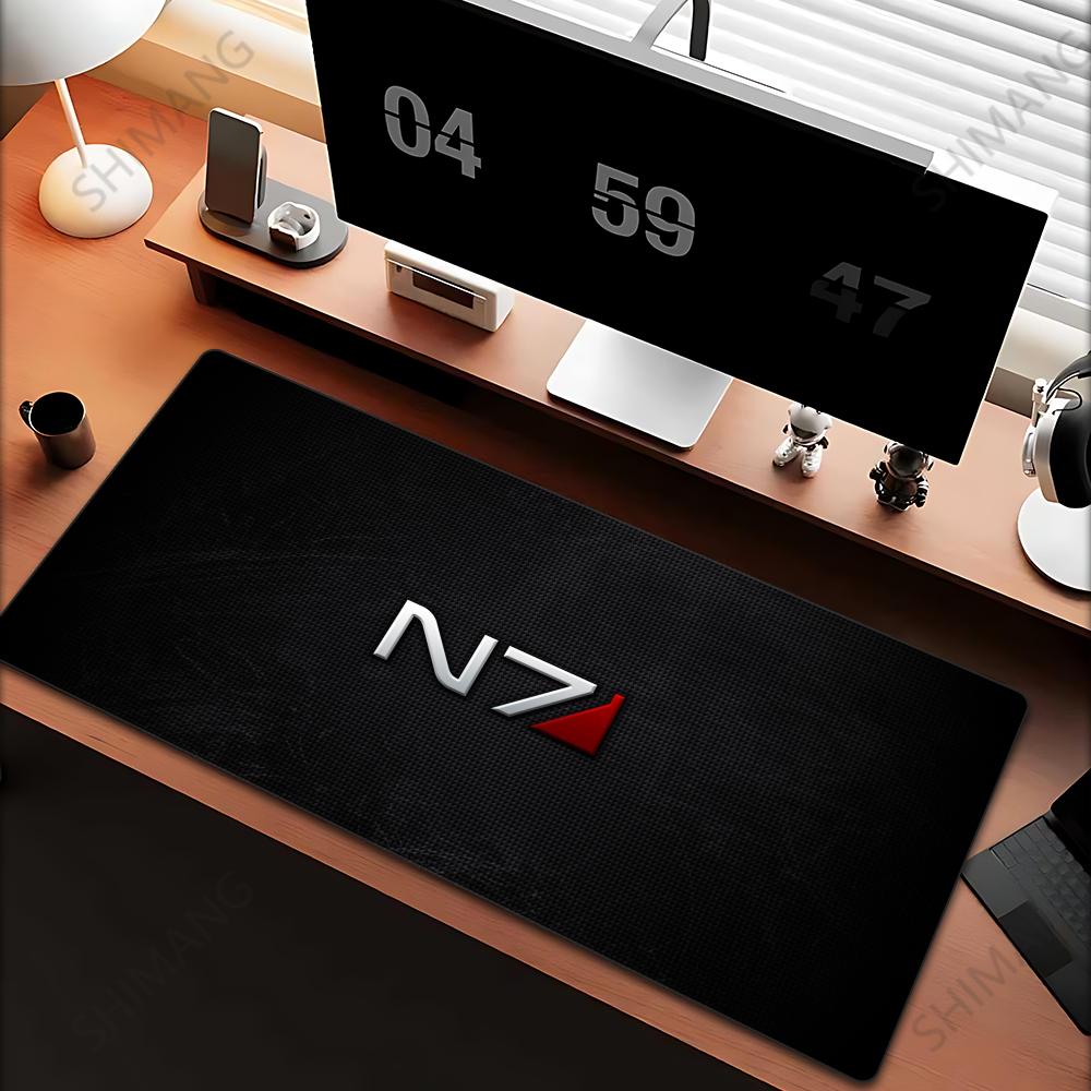 Mass Effect N Podkładka pod mysz Duże Akcesoria do gier Mata na mysz Mata na klawiaturę Podkładka na biurko dla gracza PC Podkładka pod mysz komputerową XXL Podkładka pod mysz do laptopa