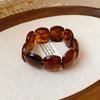 Bohomia Irregular Acrylic Oval Elastic Beaded Strand Bracelets for Women Vintage Leisure Bracelet Fashion Jewelry Gifts