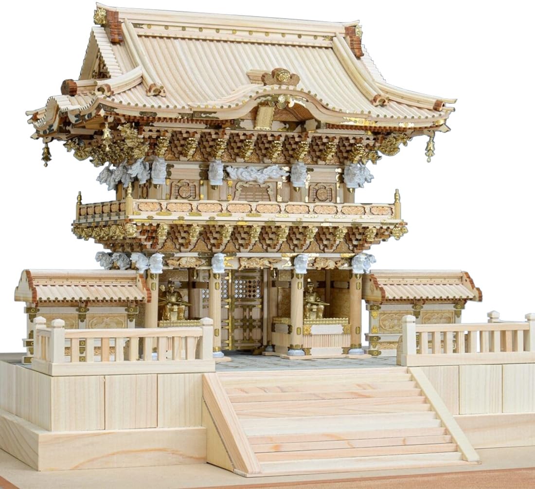 

Woody Joe Nikko Toshogu Shrine Yomeimon Gate Wooden Model Assembly Kit 1/50 (Building)