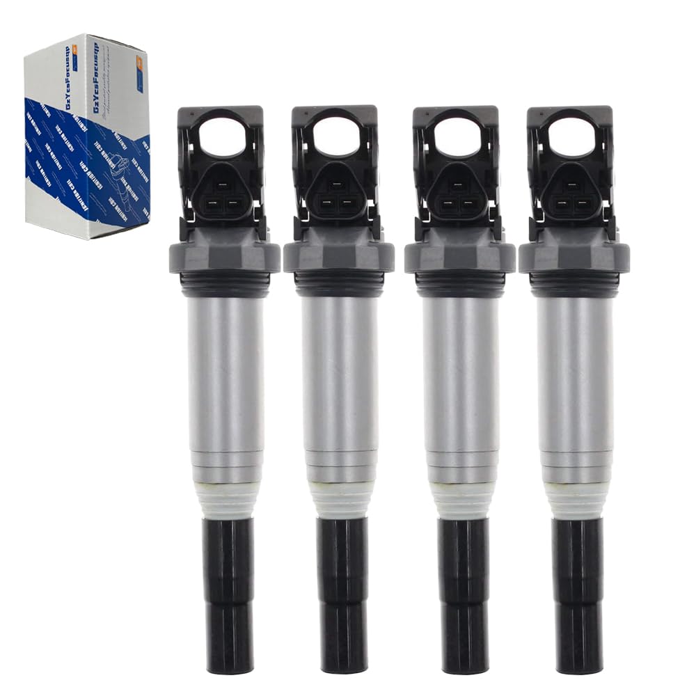 GzYcsFocusqp [Set of 4] Ignition Coil Compatible Replacement for BMW 3 Series E90 91
