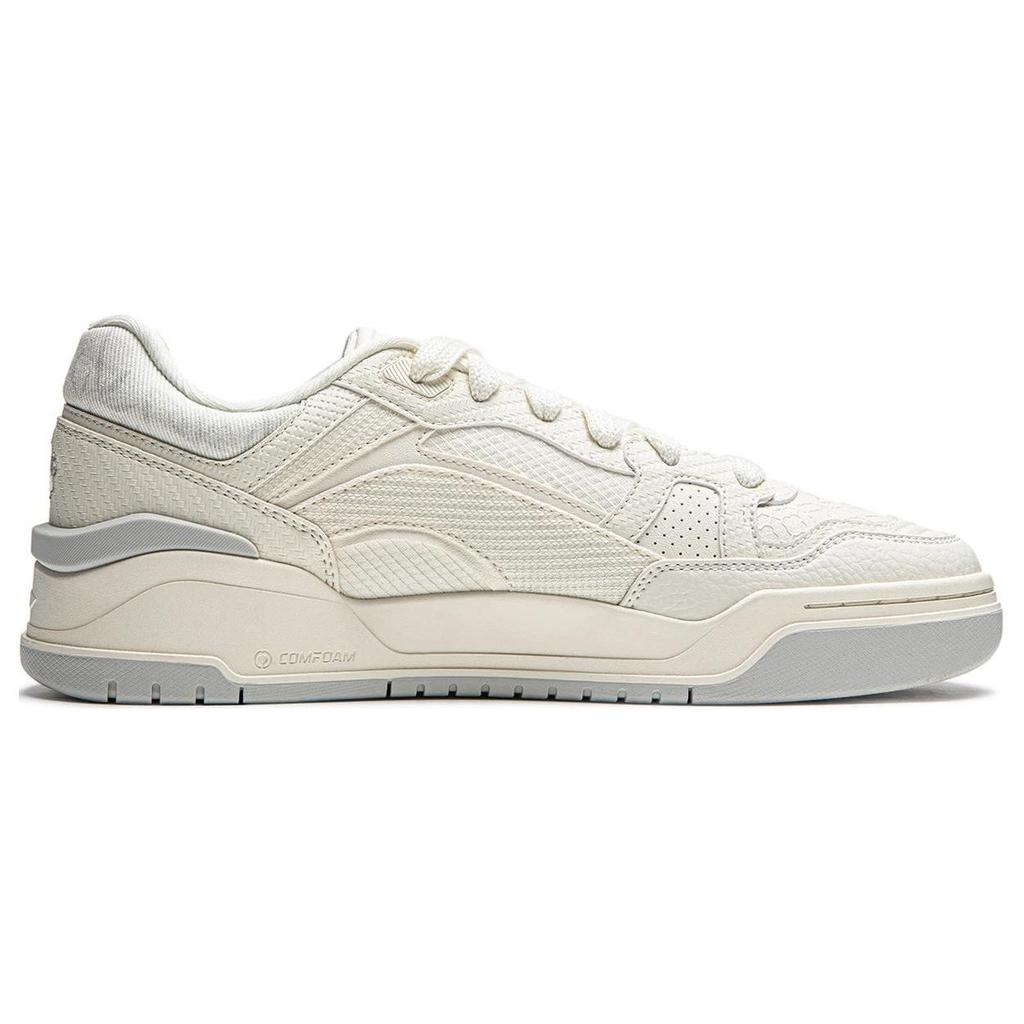 Li Ning Yue Bai 2.0 Casual Fashion Versatile Comfortable Thick Sole Non-Slip Wear-Resistant Breathable Increased Height Low-Top Skate Shoes AGCU275-1