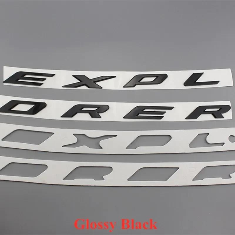 

1 шт. Хромированный черный 3D ABS буквы EXPLORER Эмблема значок наклейка на капот автомобиля Аксессуары для стайлинга автомобиля