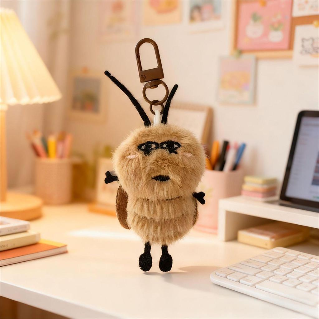Adorable Plush Animal Bag Charm with Squeaker