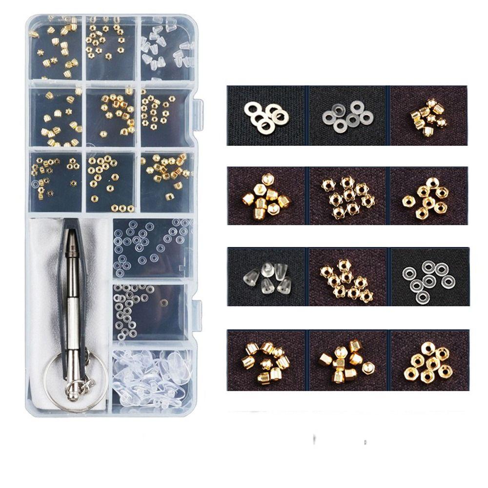 Kit With Tweezers Watch Tiny Screws Sun Glasses Nuts Eyeglass Nose Pads Sunglass Repair Tool Glasses Screws Sets Glasses Screws