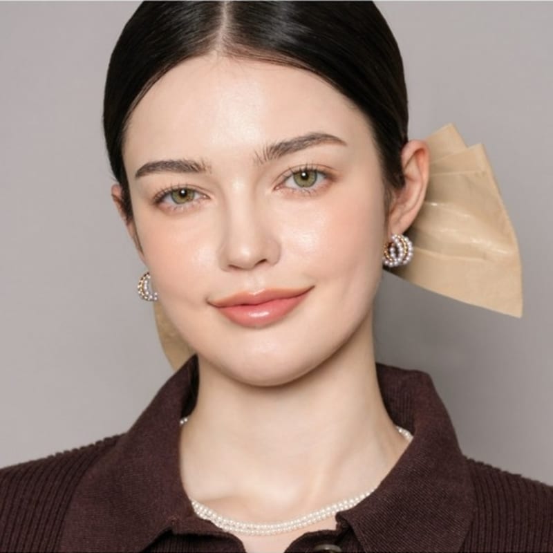 Dana Burton Triple Blanche Hoop Earrings