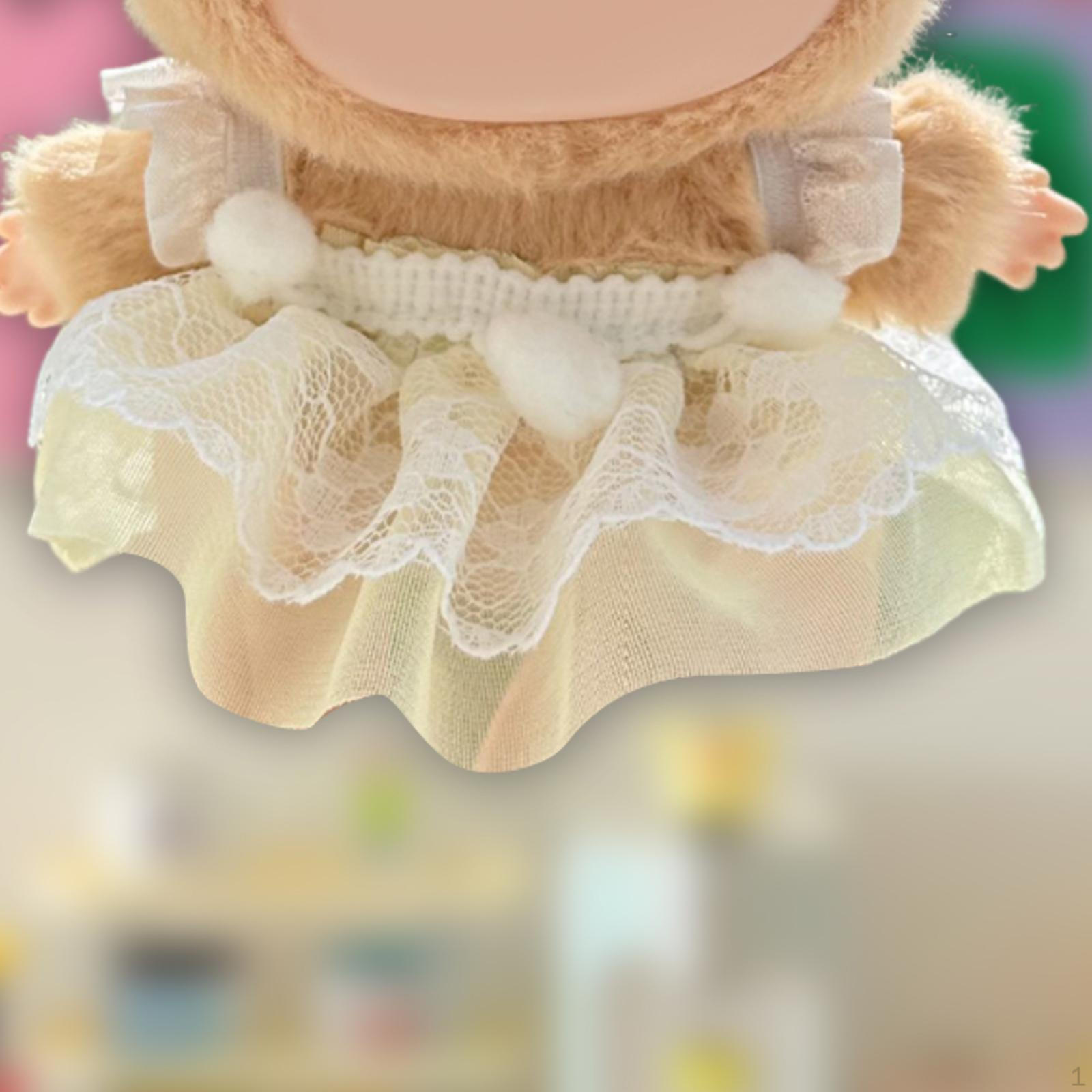 

15 см Кукольная одежда DIY Декор Милый Создайте своих кукол Миниатюрный костюм для вечеринки для детей жёлтый