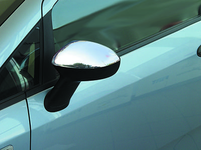 Covers for Mirrors (2 Pcs., Stainless Steel) Carmos - Turkish Steel for Fiat Linea 2006-2018