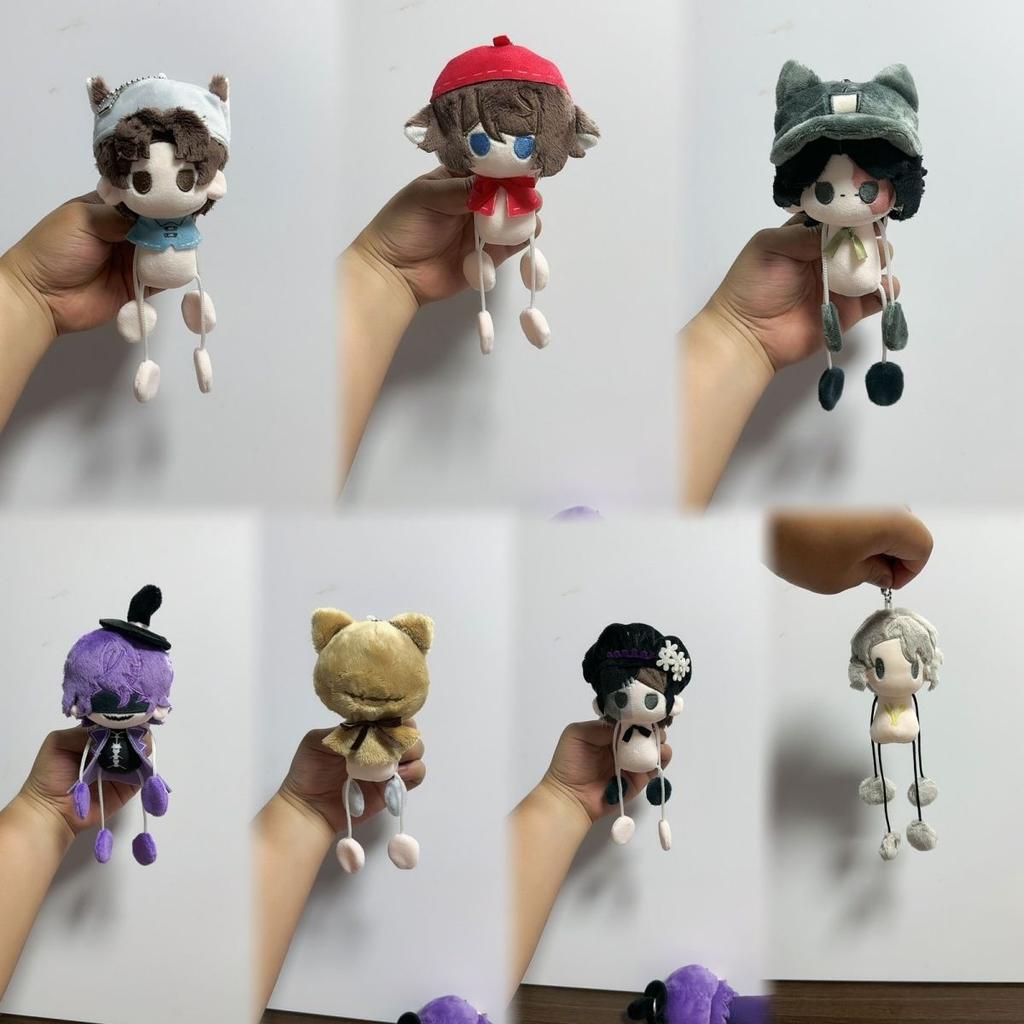 12CM Anime Identity V Cosplay Edgar Valden Norton Campbell Plush Backpack Plushies Keychain Pendant Ornament Christmas Gifts