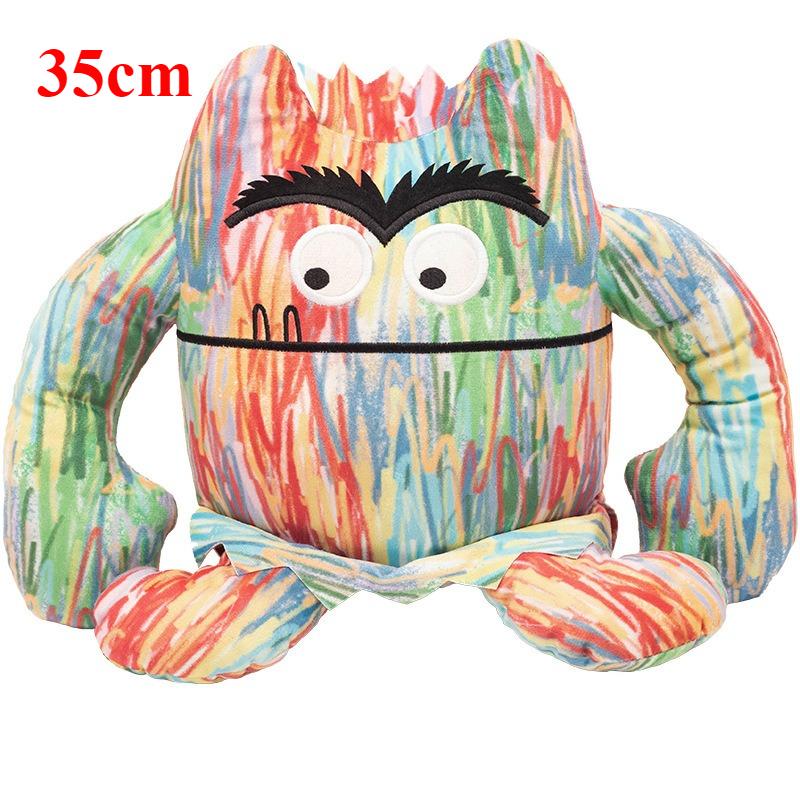 Emothional Monster Plush Toys Big Mouth Demon Stuffed Anime Plushie Colorful Dolls for Birthday Halloween Party Gifts