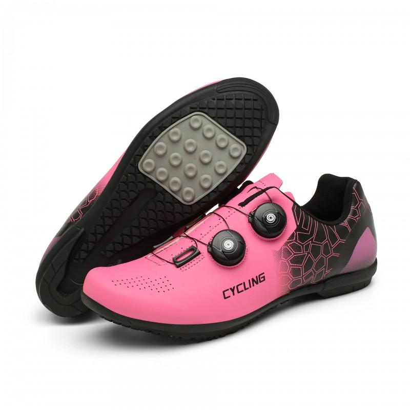 Men Women Cycling Shoes Road Mountain Bike Clipless Flat Pedal Lightweight Durable Rubber Sole